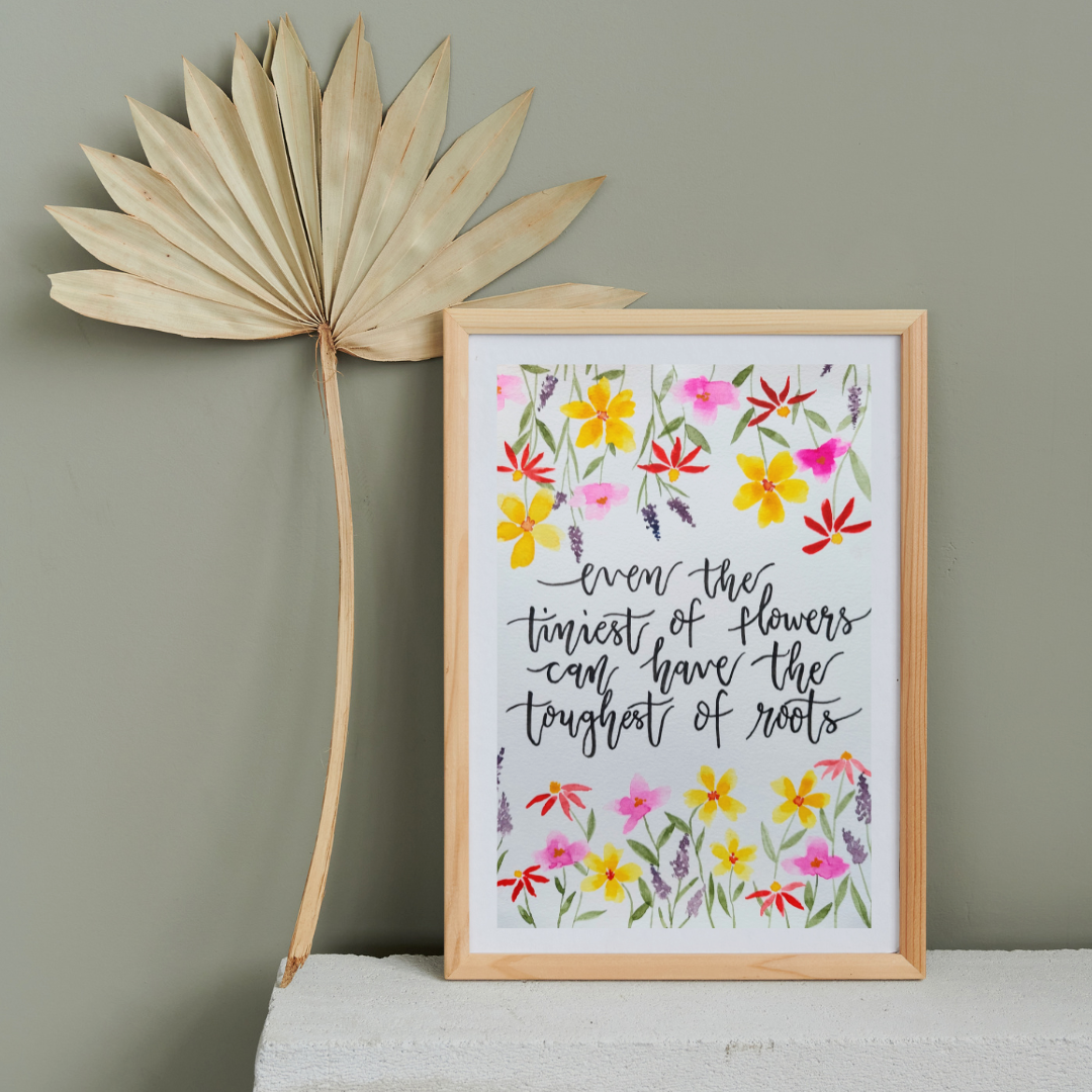 Tiniest Of Flowers - art print