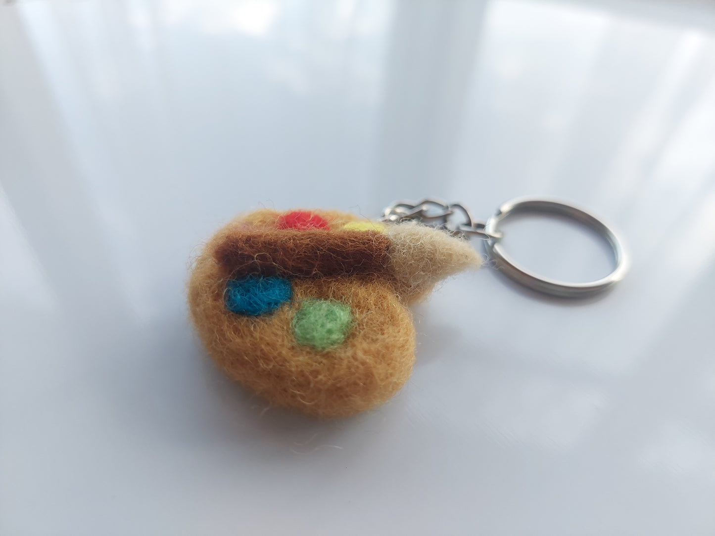 Paint palette keyring