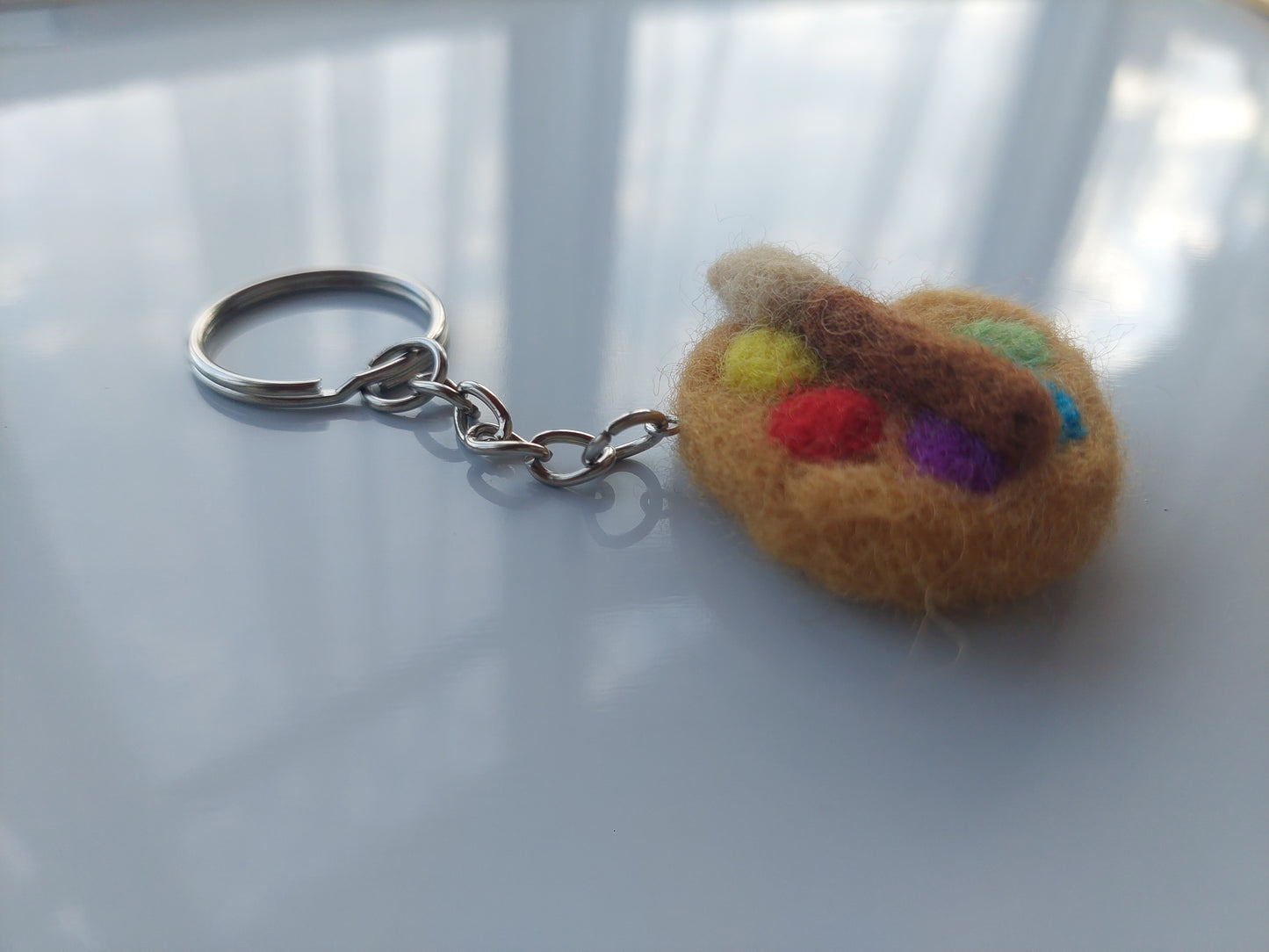 Paint palette keyring