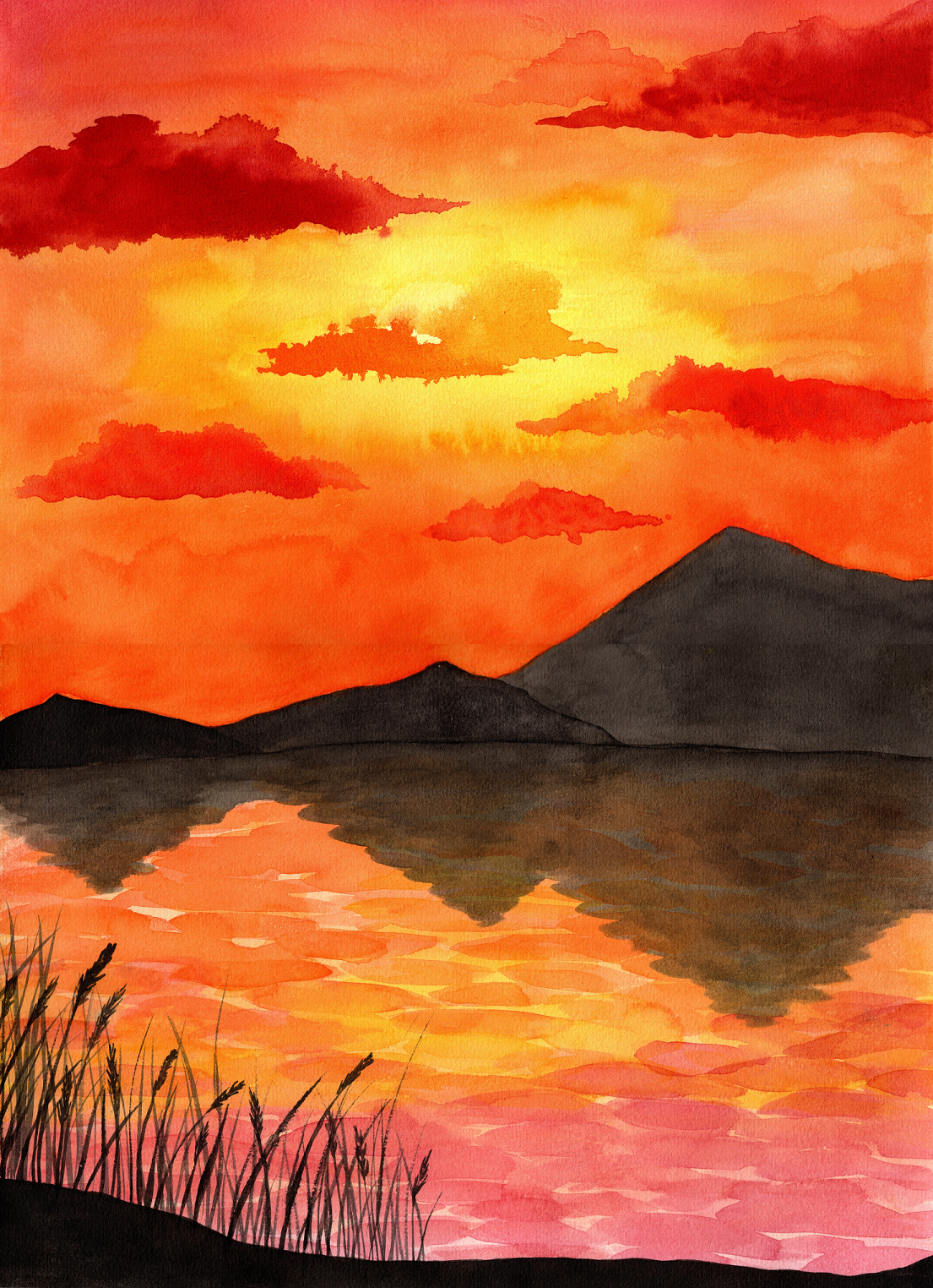 Sunset - original art