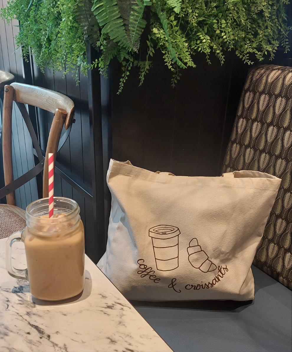 Coffee & Croissants - tote bag