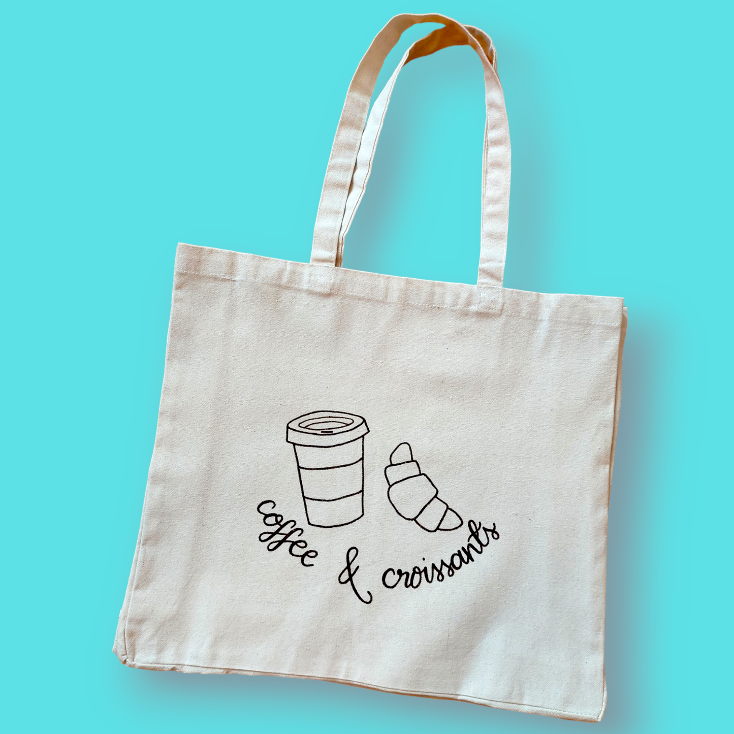 Coffee & Croissants - tote bag