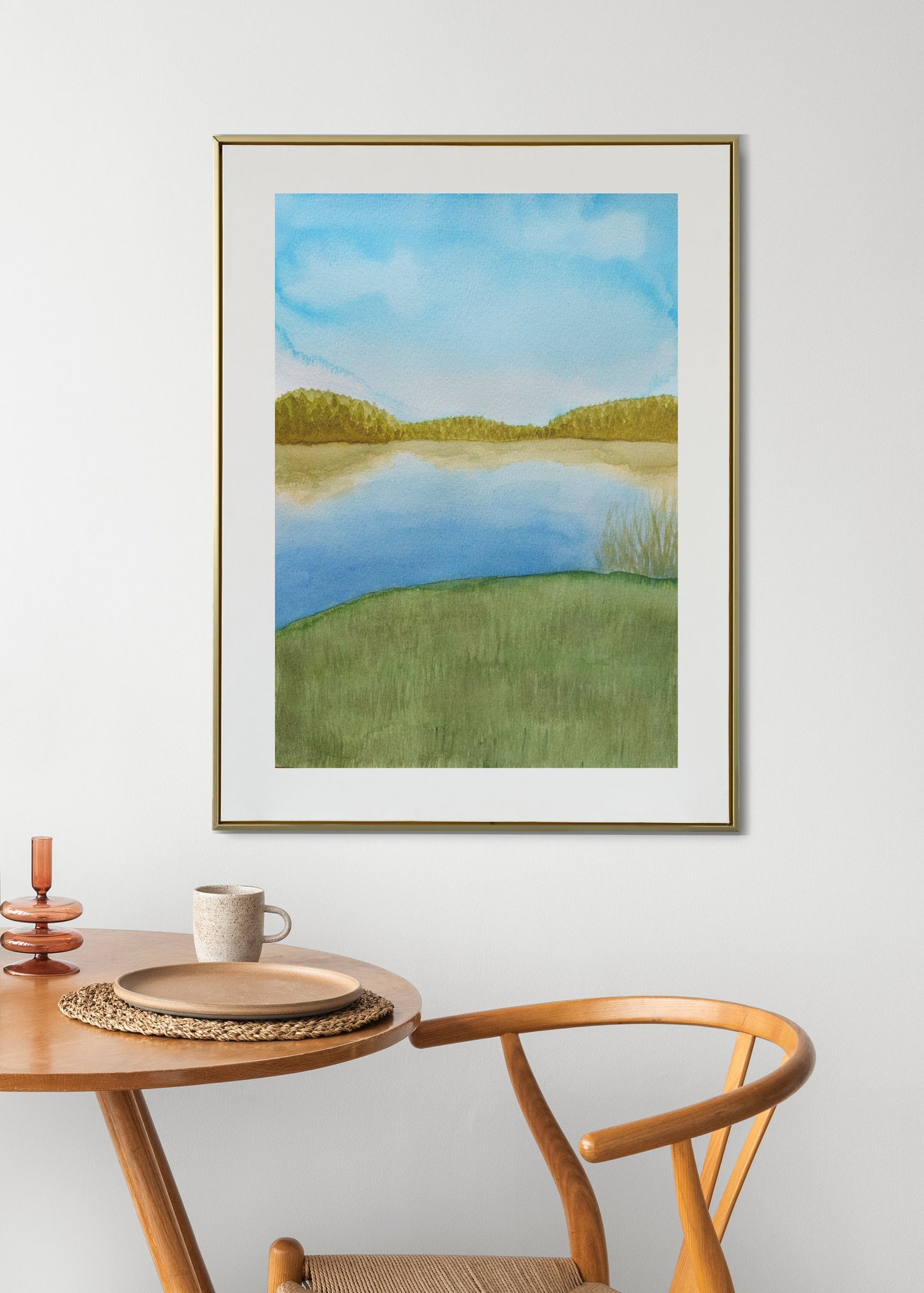 Peace By The Lake - original art