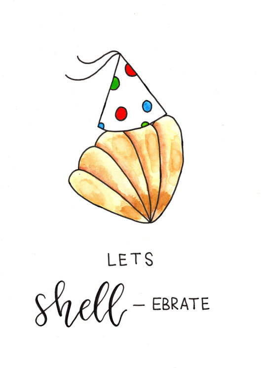 Let's shell-ebrate - card