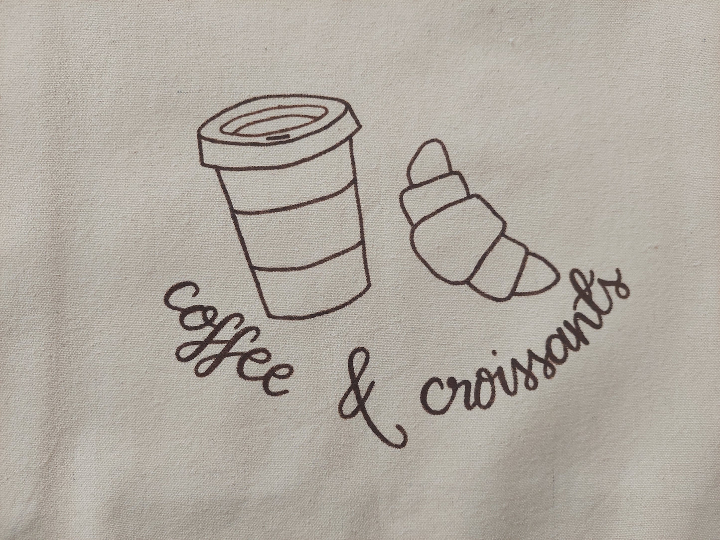 Coffee & Croissants - tote bag