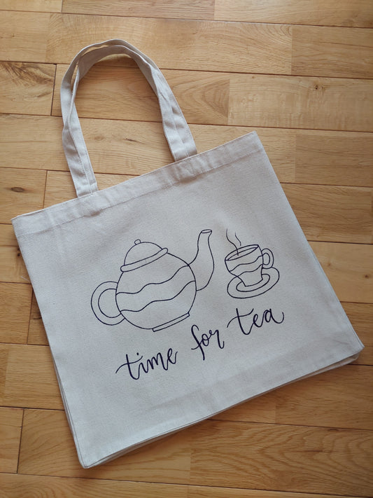 "Time For Tea" - tote bag