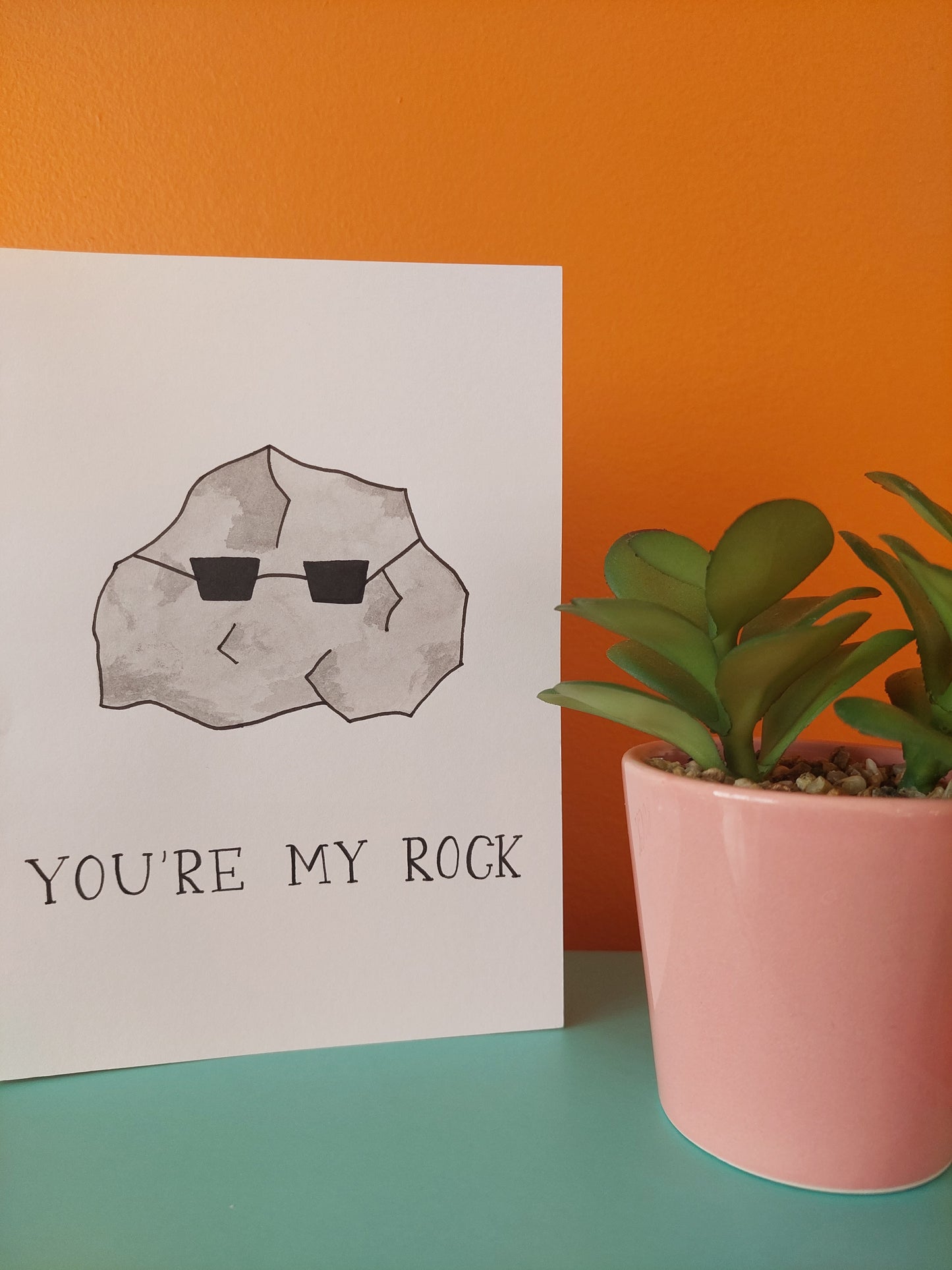 You're My Rock - card